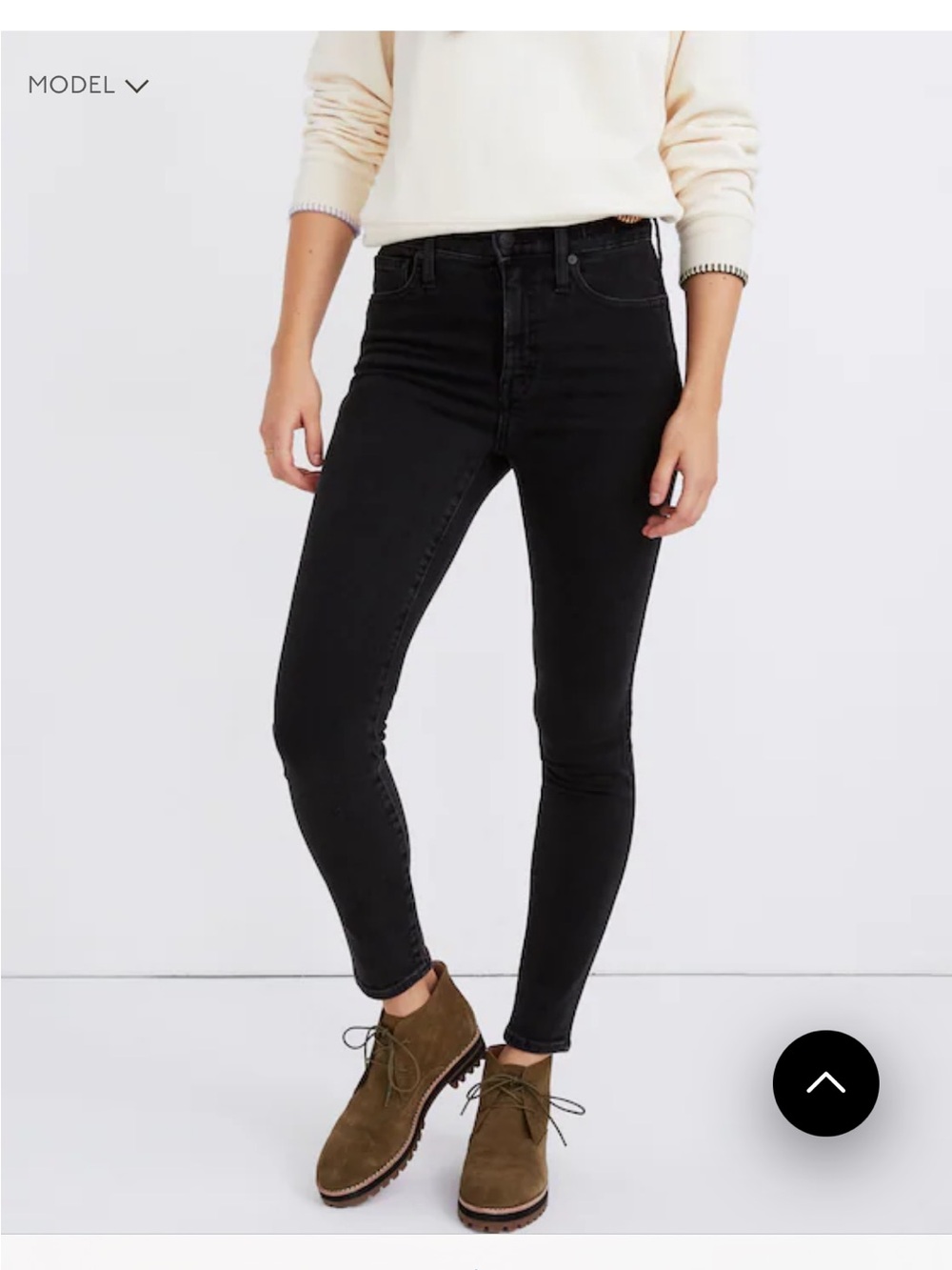 Madewell 10" High-Rise Skinny Jeans in Starkey Wash Size 27